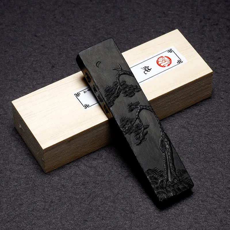 Handmade Pine Soot Ink Traditional Chinese Ink Stones Sumi Painting Ink Stick Huizhou Ink Mineral Cultural and Creative Gifts