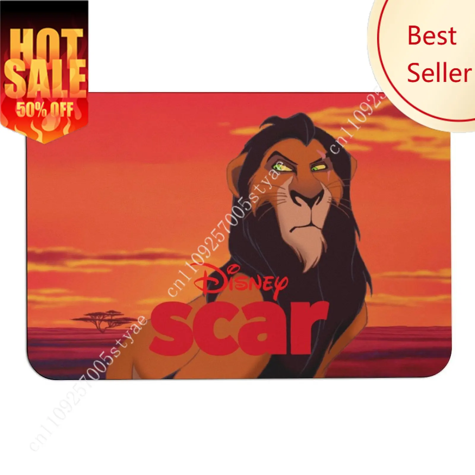 

Scar Doormat Disney Cartoon Rug Floor Mats Welcome Porch Home Holiday Party Decor Carpet Gifts Custom Non-Slip Rugs