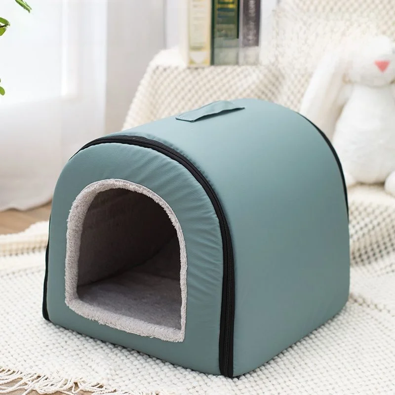 

Съемный моющийся домик для кошек и собак, водонепроницаемый, утепленный, всесезонный, универсальный, полузакрытая вилла для средних и маленьких животных