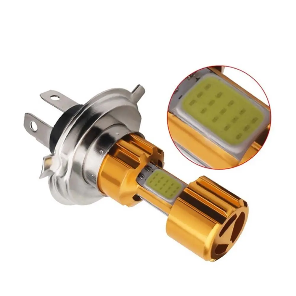 

1PC BA20D Car Scooter 12V Bulb Lighting Headlight H4 LED H4 P15D Motorbike Moped COB Fog Light Motorcycle Outdoor