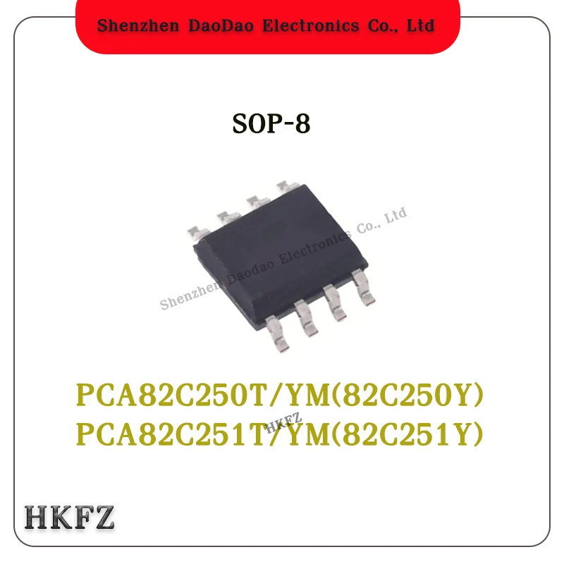 

10Pcs PCA82C250T/YM 82C250Y PCA82C251T/YM 82C251Y SOP-8 chip IC