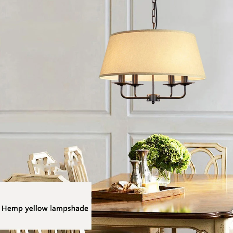 

American Restaurant Chandelier Nordic Creative Living Room Study Room Bedroom Lights Bar Counter Minimalist Iron Droplight Light