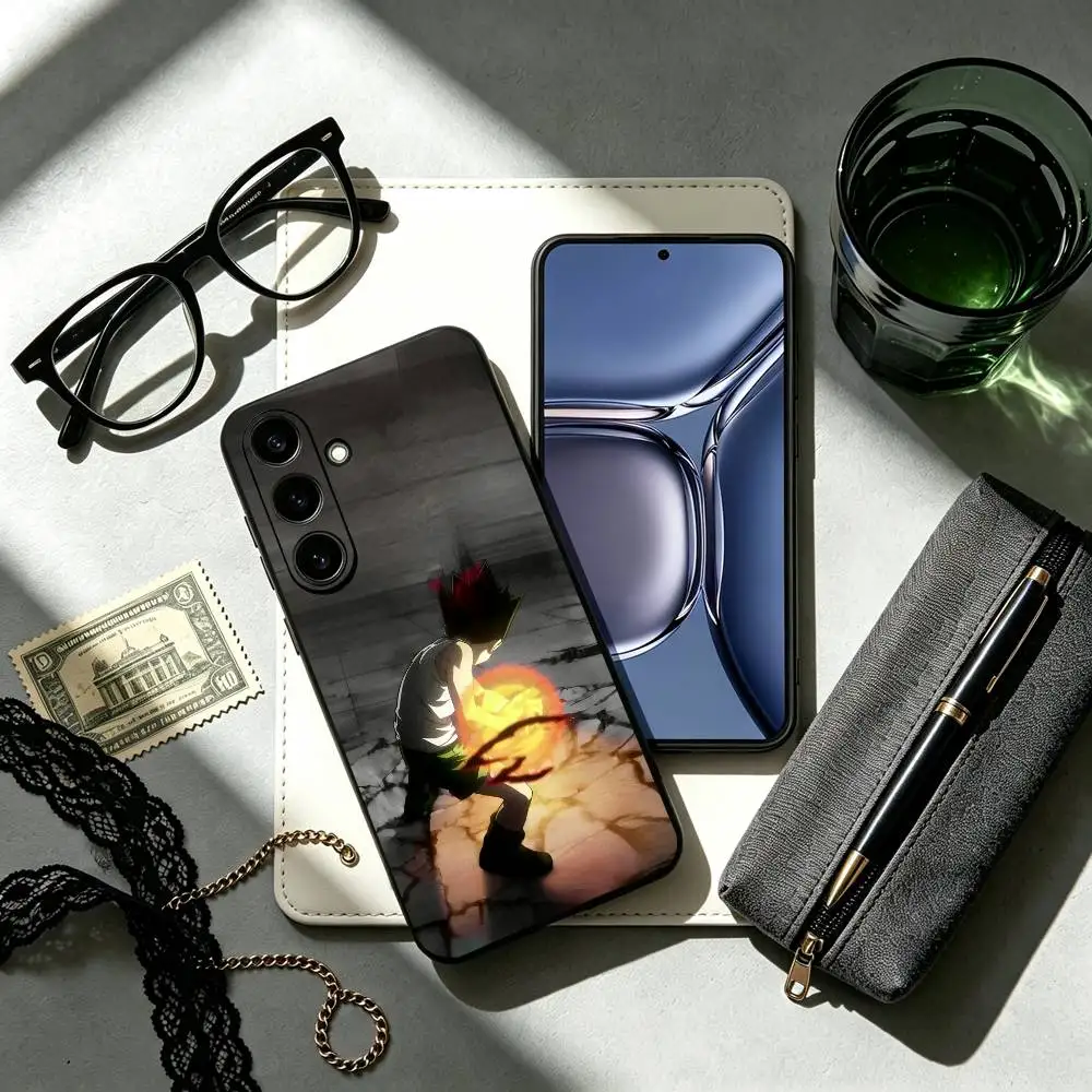 Hunter Gon F-Freecss Anime Phone Case Black Silicone Soft For Samsung Galaxy A73,A72,A71,A70,A53,A52,A51