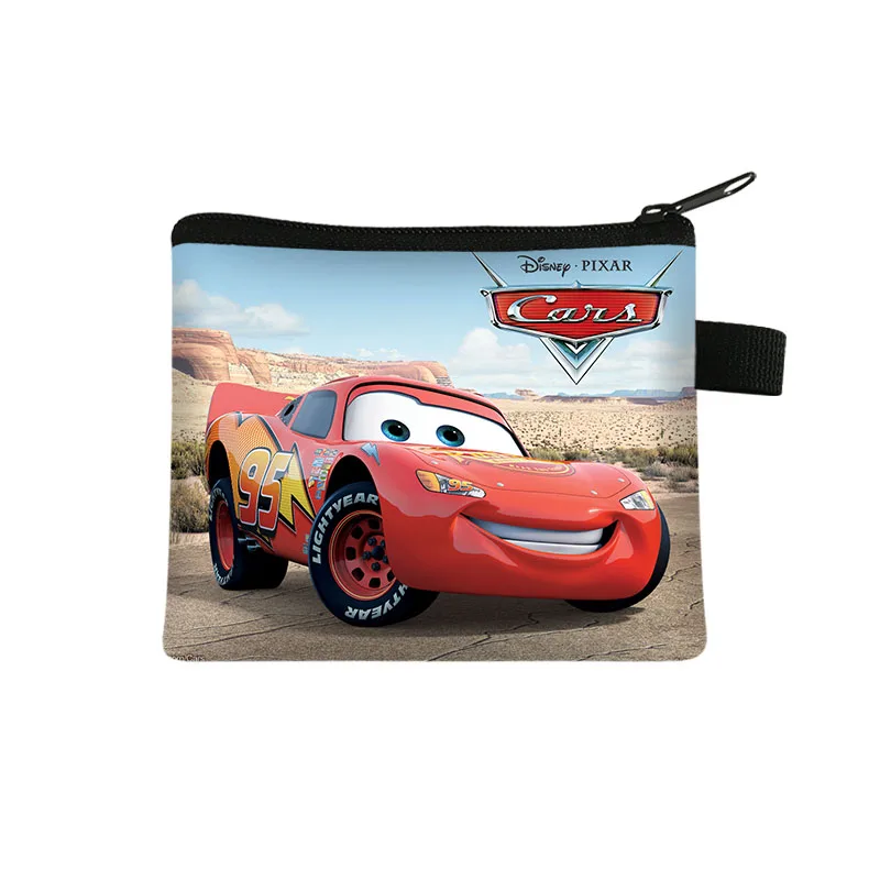 Pixar Cars Lightning McQueen portamonete ragazzi ragazze sacchetto di immagazzinaggio donna Shopping portamonete portatile portafoglio ID sacchetto