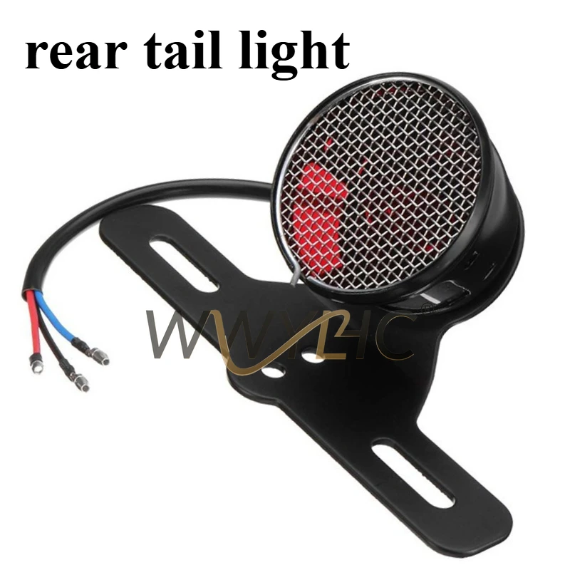 

Suitable for Motorcycle Accessories, Cruise Princelings, Retro Modified Metal Mesh Rear Tail Lights, Brake Lights