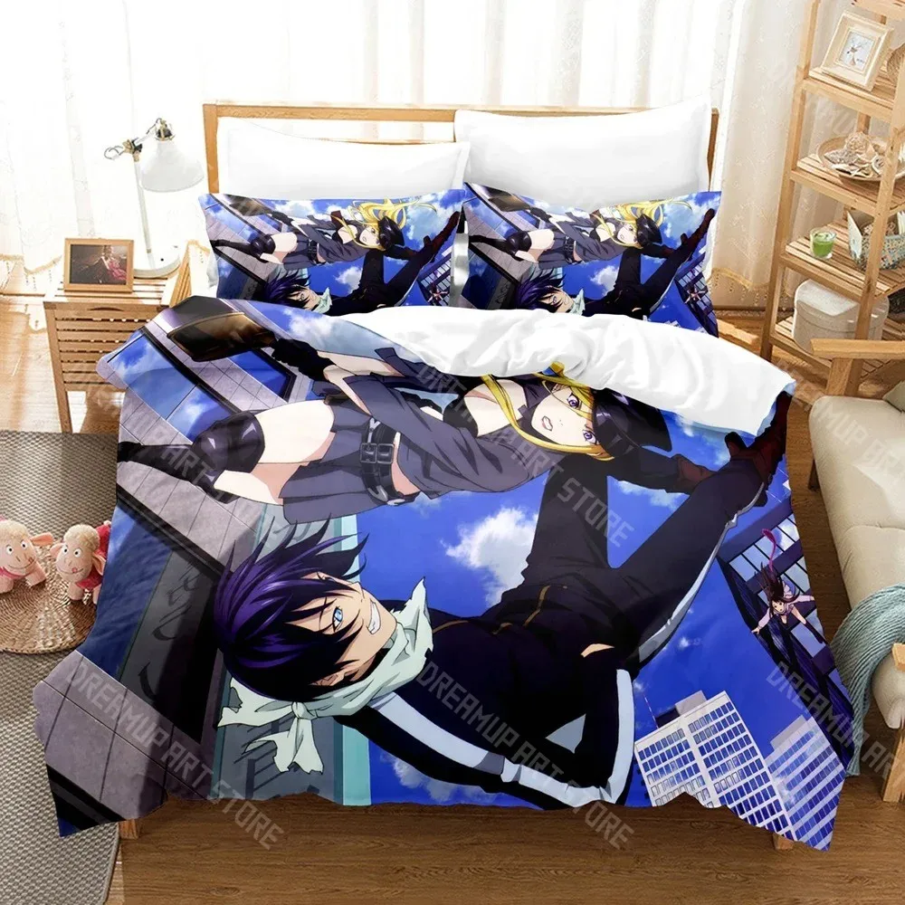 3D Printed Noragami Yato Anime Bedding Set for Boys Girls Duvet Cover Pillowcase Twin Queen King Full Single Double Sizes