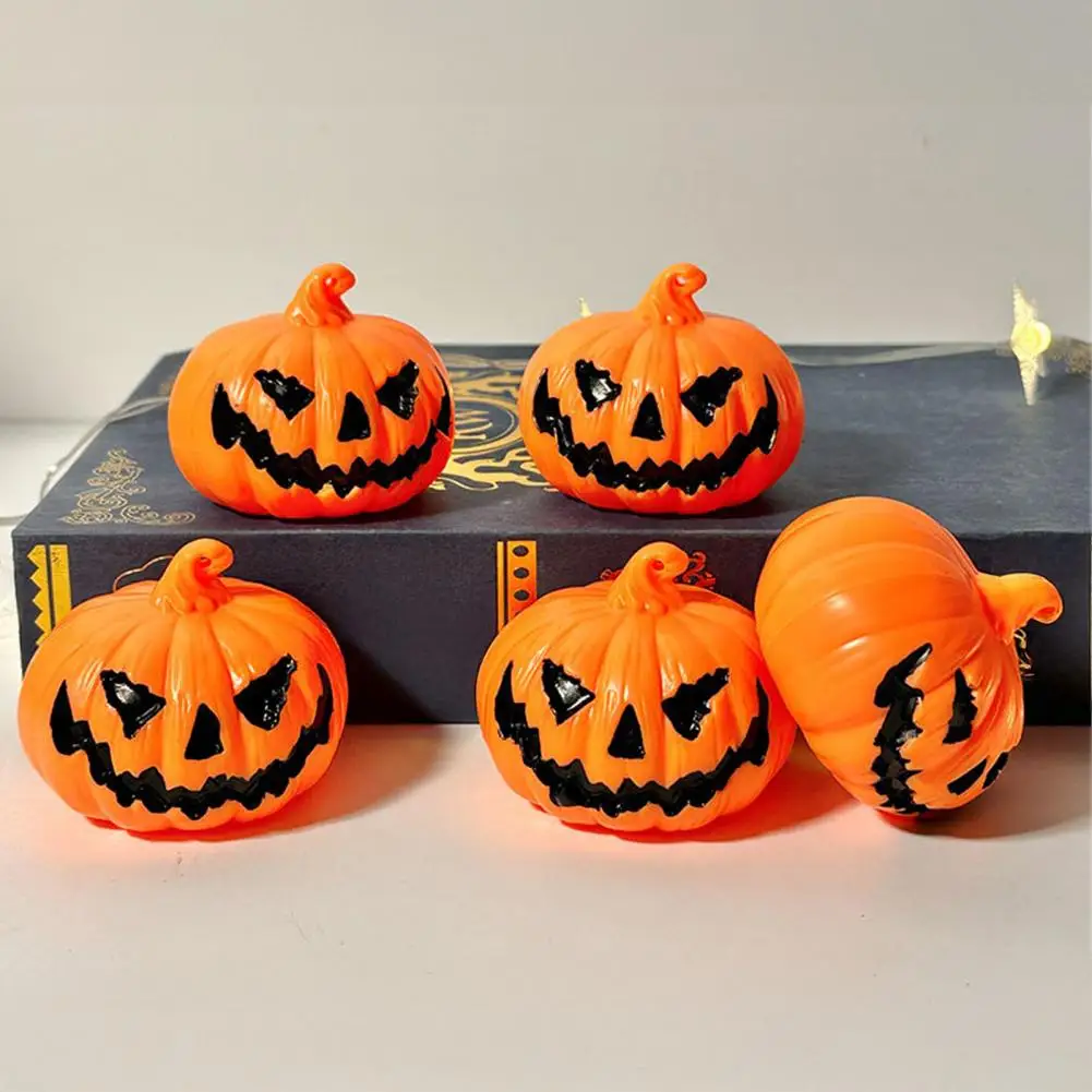 Led Ghost Face Lamp Halloween Pumpkin Night Light Led Ghost Lantern Decoration Pumpkin Figurine for Home Party Hanging Holiday