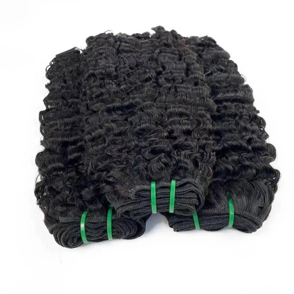 Megeen Natural Black 12-32 pollici 15A capelli vergini non trattati fasci di capelli umani ricci birmani 1/3/4 pezzi estensione dei capelli tessere 1B