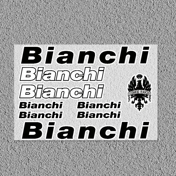 9PC Fahrrad Motorrad Auto Lokomotive Reflektierende Laser Aufkleber Styling Vinyl Aufkleber Dekoration FÜR B-BIANCHI