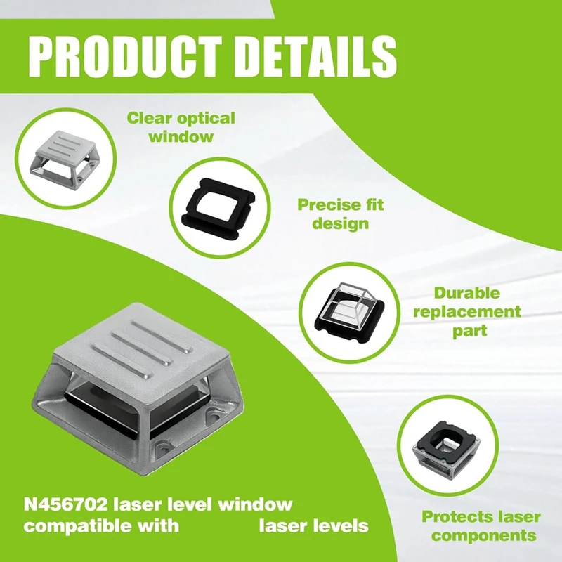 ✿N456702 Level Window Replacement Part for DW089LG, DW0811LG,DW0811LR, Housing Transparent Protective Window