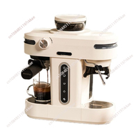 20 Bar Semi Automatic Espresso Coffee Maker With Grinder Bean For Cappuccino and Latte Milk Frothing System Machine H14