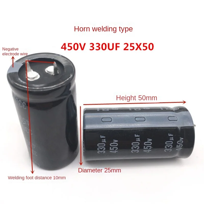 1PCS-20PCS 450V330UF 25X50 nichicon electrolytic capacitor 330UF 450V High quality