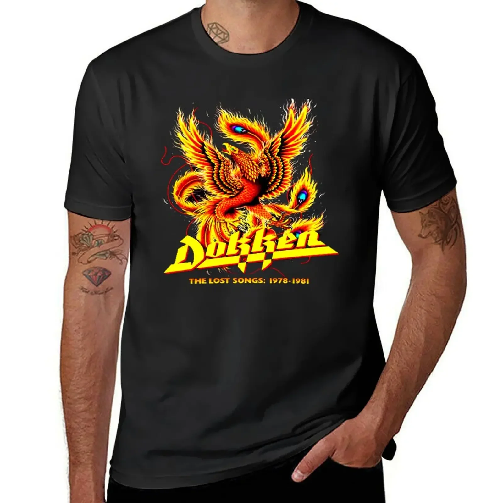 best seller of dokken T-Shirt sports fans mens champion t shirts heavyweight fashion Round Neck new in tops & tees shirt homme