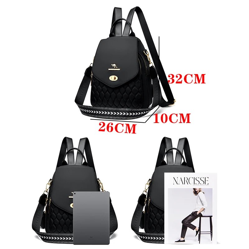 2024 New Fashion Women Backpack Retro Trendy Female Leather Single Shoulder Bolsas Luxury Brand Girl Student Backpacks Sac A Dos