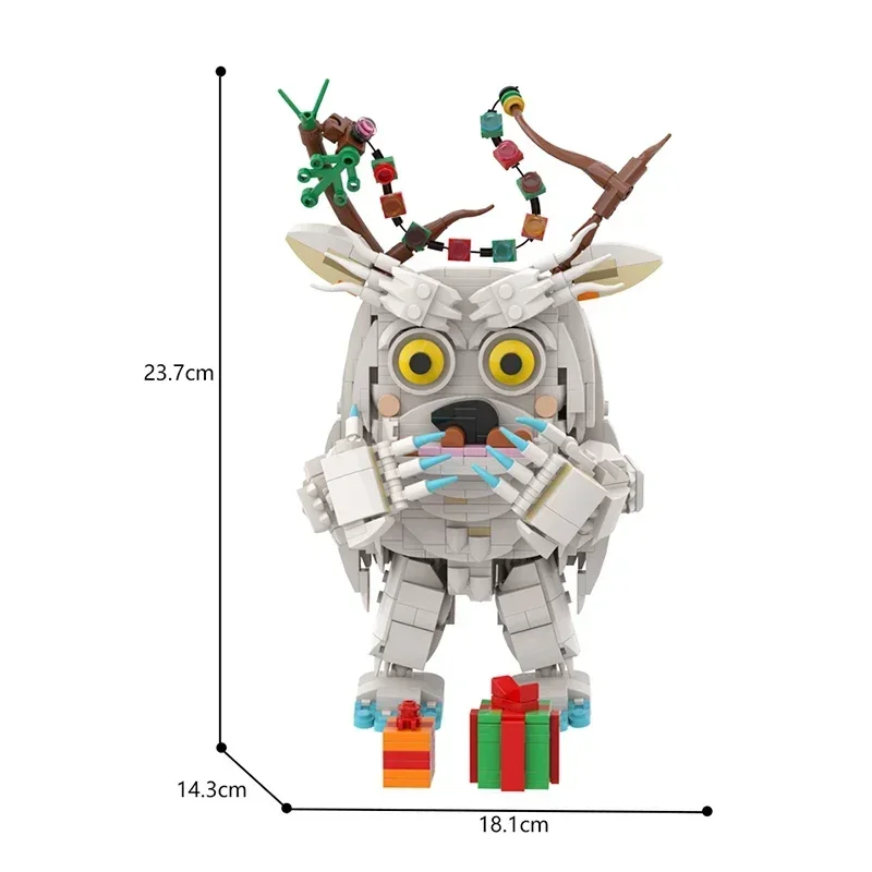 IDEA Serie Weihnachtsgeschenk Schneemonster Bausteine MOC Neujahr Winter Schneemann Montage Modell Puzzle Kind Spielzeug Geburtstagsgeschenk