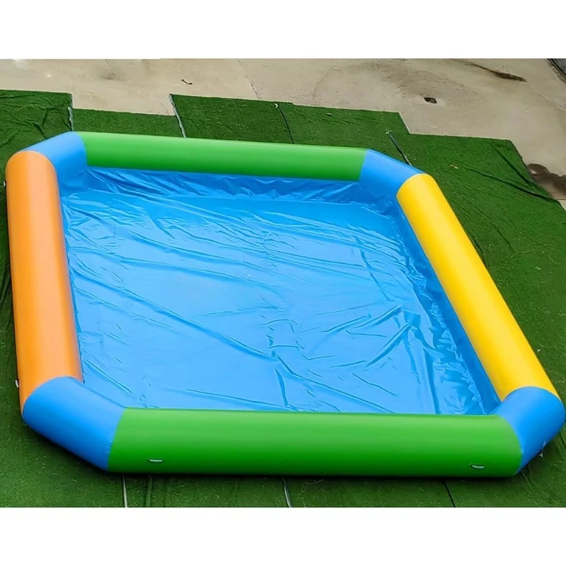 Inflatable round or rectangular swimming pool for water walking ball games