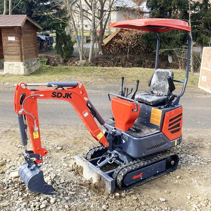 Mini Excavator 1 Ton Small Digger Wholesale Micro Compact Mini Excavator 1000kg Hydraulic Crawler Digger Price Customization