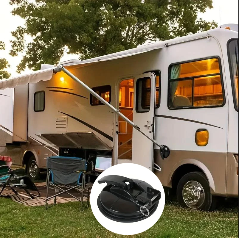 2 قطعة أكواب الشفط الثقيلة أسود/أبيض السفر في الهواء الطلق RV التخييم المظلة ظلة المظلة قفل شفط كأس استبدال Accessori #1