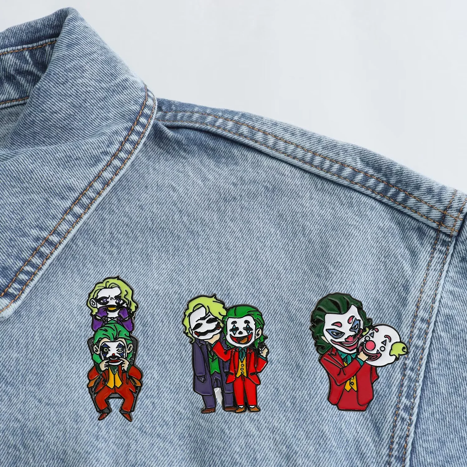 Cute Cartoon Creative Personality Clown Alloy Brooch European and American Film and Television Character Metal Badge Brooch