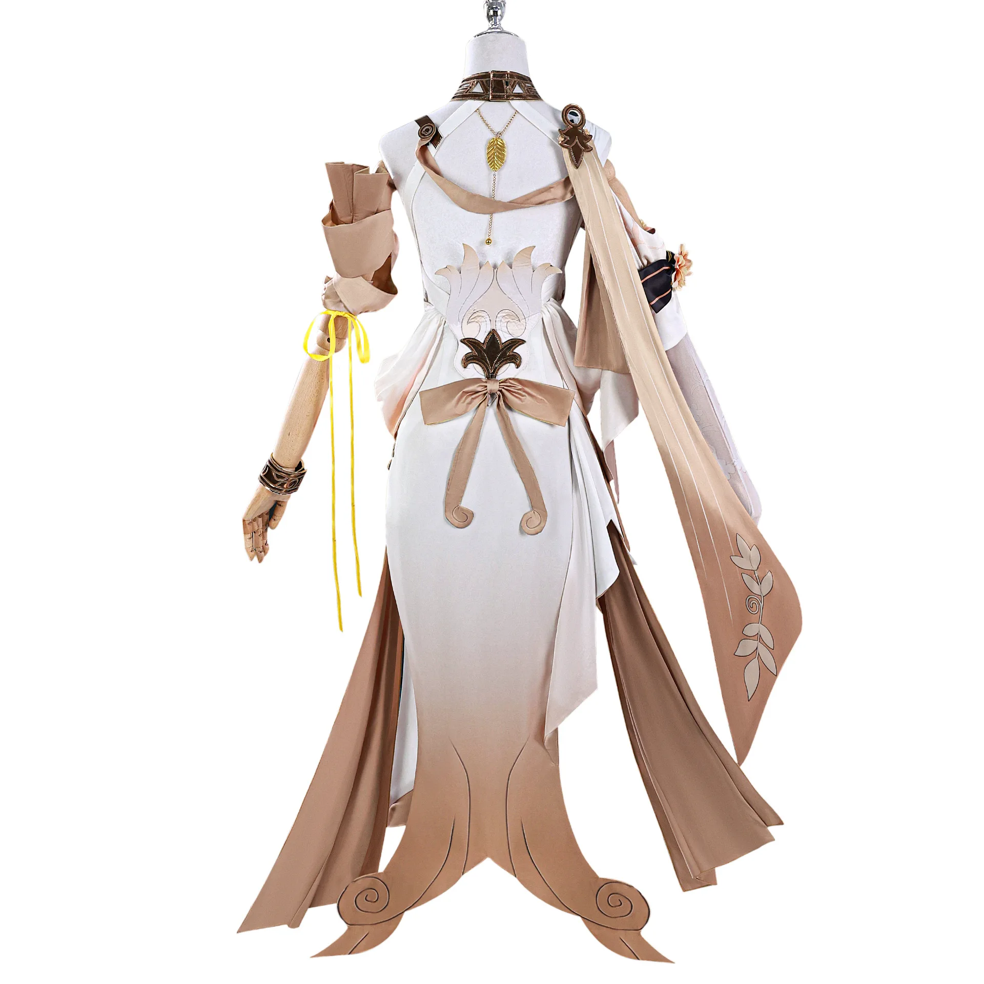 Honkai Star Rail Aglaea Cosplay Costume Wig Dress Headwear Amphoreus The Goldweaver Carnival Halloween Party Women COS Props