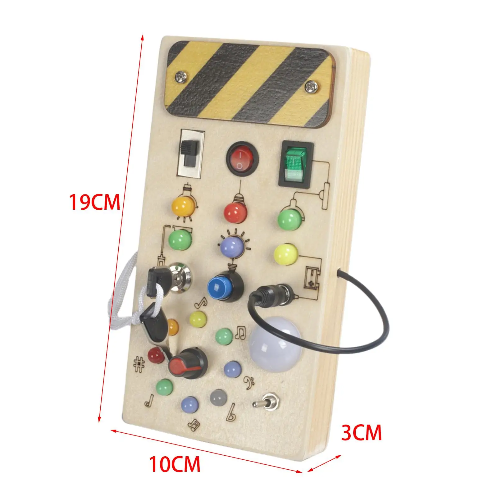 Interruptor de luces, tablero ocupado, juguete Montessori, juguetes sensoriales de actividad