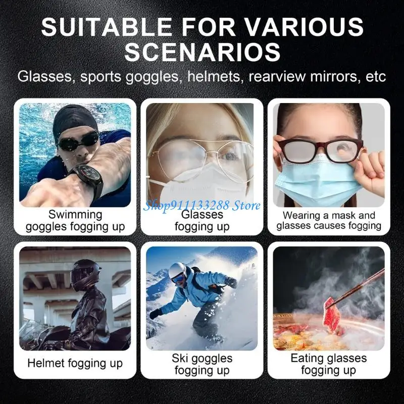 G88D Glasses Anti Fogging Brush Pen Eyeglass Len Anti Fog Pen Glasses Defogger Pen for Swimming Cooking Outdoor Activity