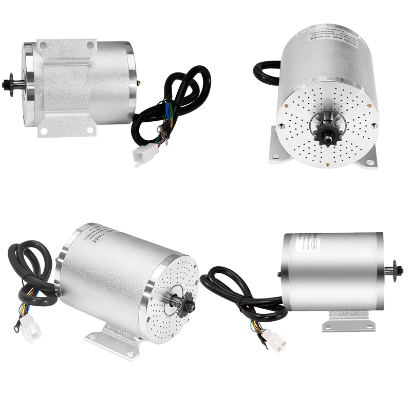 Kunray 48V 1600W Brushless DC BLDC Motor High Speed Permanent Magnet Motor for Electric Scooter Mountain Bike E‑Bike Conversion