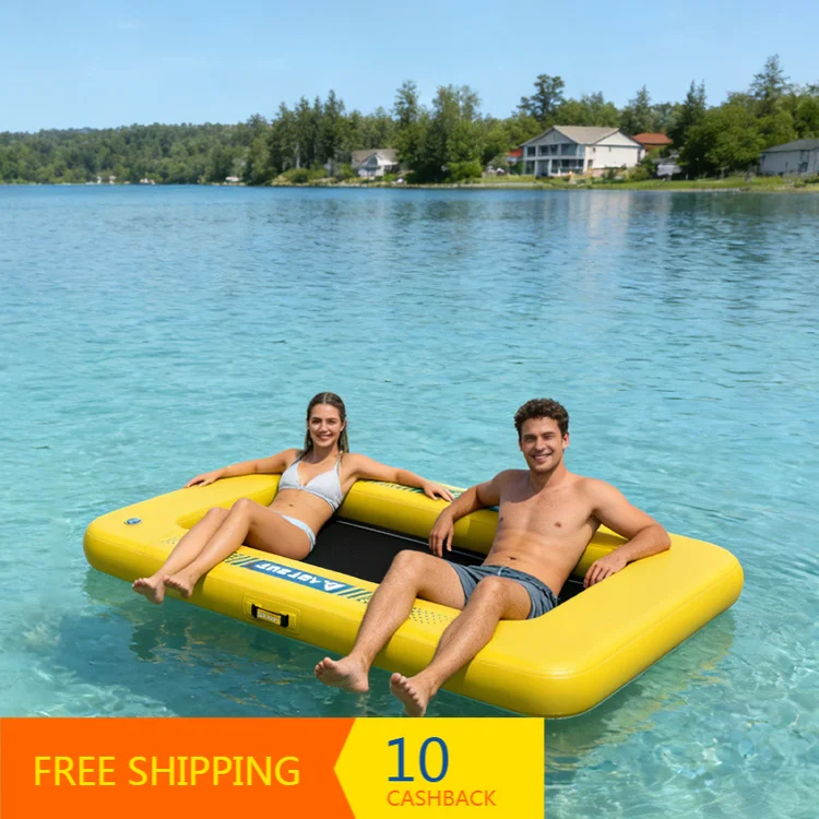 6ft 8ft Commercial‑Grade Drop Stitch Inflatable Floating Dock Platform Wholesale Over 500kg For Summer Camp Group Water Use