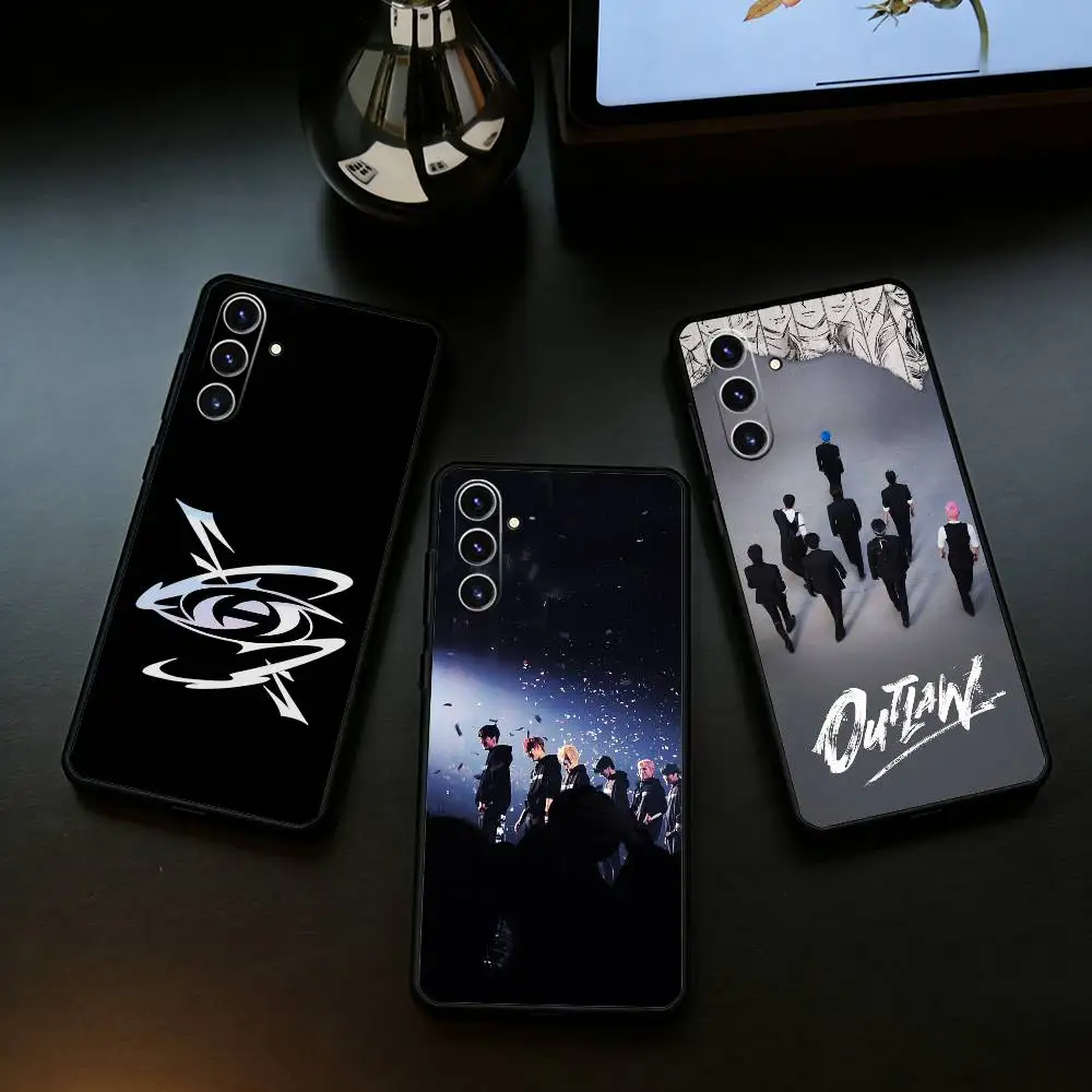 Hot J-ATEEZ Kpop Phone Case For Samsung Galaxy A73,A21s,A22,A31,A52,A53,A71,A41Soft Black Shell