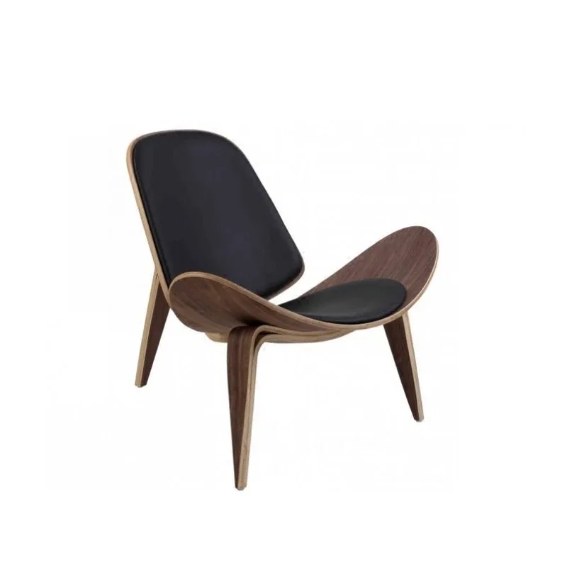 Danish designer chair shell chair smile chair Nordic leisure living room bedroom chair accent Sillas De Comedor furniture image 5