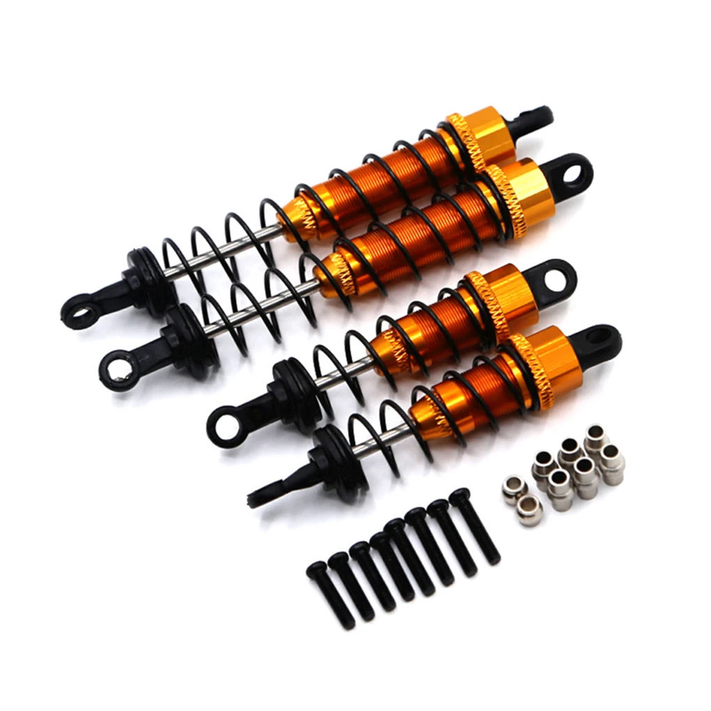 RCGF 4x Metal Oil Filled Front & Rear Shock Absorber Damper for Wltoys 12428 12423 12427 12429 FY-03 1/12 RC Car Upgrades Parts