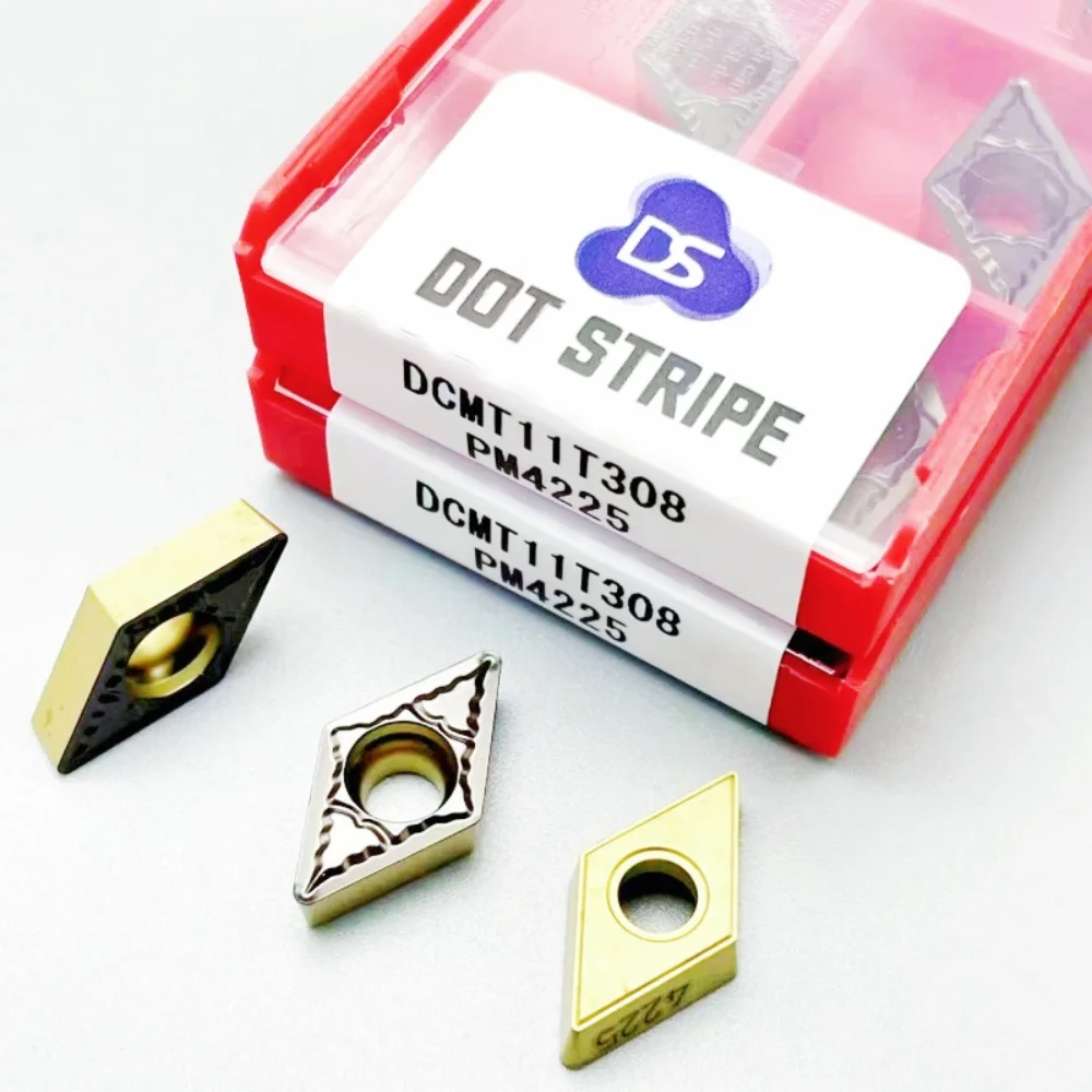 

10PCS DCMT11T308 Carbide Turning Insert Grade PM4225 For Steel CNC Lathe DCMT 11T308 PM 4225 Lathe Cutter