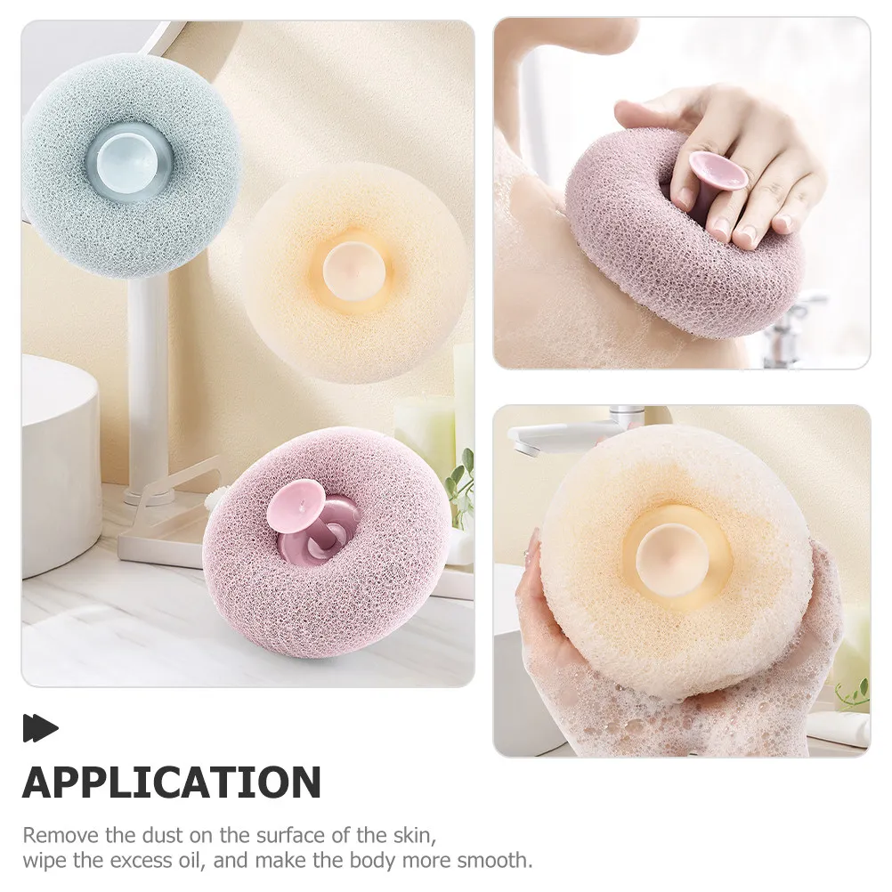 4Pcs Bath Ball Shower Scrubber Exfoliating Skin Cleaning Tool Foam Producing Portable Bathing Ball Bath Scrubber