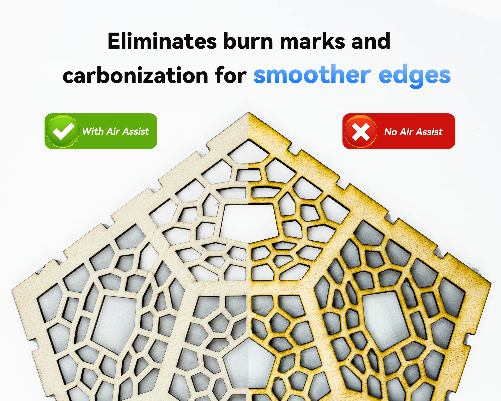 ATOMSTACK F80 Air Assist Pump For Laser Engraver Cutter Machine 10-30L/min Adjustable Airflow Remove Smoke Dust Low Noise