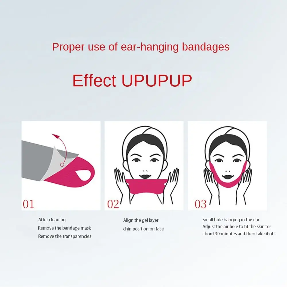 

5pcs Gifts V Shape Skin Care Chin Cheek Lift Up Bandage Anti Wrinkle Facial Lifting Mask Firming Lifting Face Mask