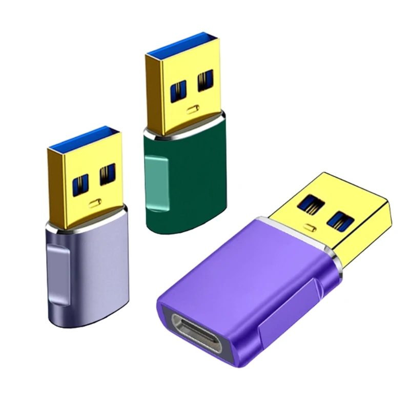 573A ตัวแปลงสำหรับแท็บเล็ตโทรศัพท์ USB ชายไปยังอะแดปเตอร์ USB C หญิงสนับสนุนการถ่ายโอนข้อมูล 5Gbps 5V2A อะแดปเตอร์ชาร์จ
