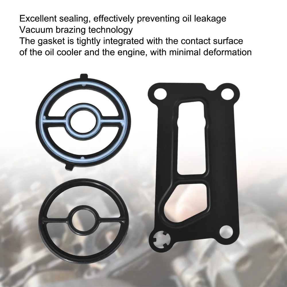 Engine Oil Cooler Seal Gasket For Mazda LF02-14-700 LF8X-14-702 LF02-14-342 Oil Cooler Seal Gasket Engine Oil Cooler Seal Gasket