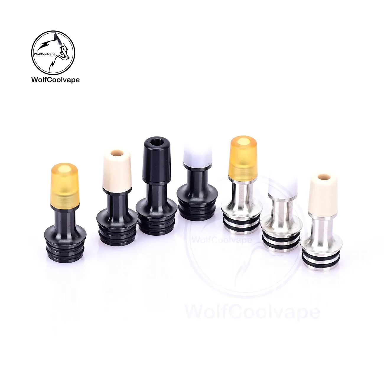 Punta de goteo wolfcoolvape 510 Vape para tanque atomizador RDA RTA RDTA boquilla Universal apta para Mods y dispositivos de cigarrillos electrónicos