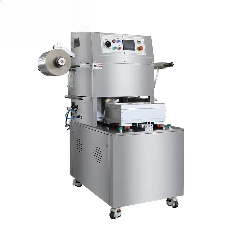 HVT-450M/2 طعام الدواجن مسحوق الدجاج تعديل الغلاف الجوي التعبئة والتغليف الرسم البياني وآلة ختم الألواح الجلدية فراغ