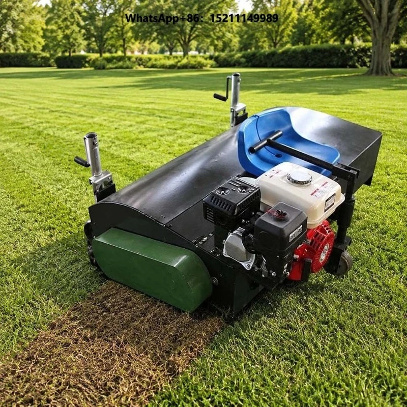 Adjustable Brush Width Artificial Grass Combing Machine Outdoor Sports Venue Turf Care Equipment