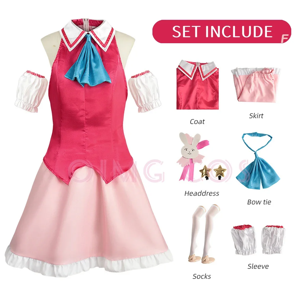 Hoshino Ai Singing Costume Cosplay Costume OSHI NO KO Carnival Uniform Anime Halloween Costumes for Adult Women