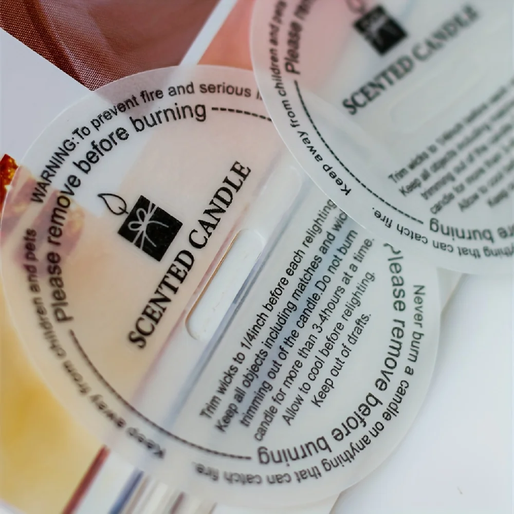 25 Stück Einweg-Kerzenprotektoren aus Papier – Zugglasdeckel zum Basteln von Kerzen und zum Schutz vor Staub (55 mm) – Detail 4