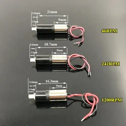 Mini 6mm riduzione motore Coreless a bassa velocità piccolo riduttore epicicloidale motoriduttore DC 3V 46RPM/ 242RPM/ 1200RPM Robot giocattolo fai da te