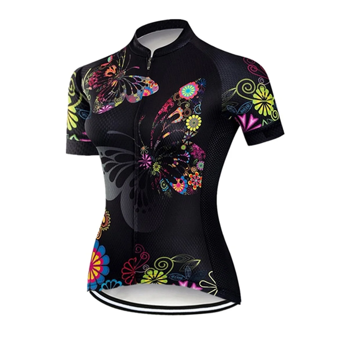 Women\'s Cycling Jersey Short Sleeve Bike Shirts Full Zip Bicycle Biking Tops Road Mountain Riding  with Pockets