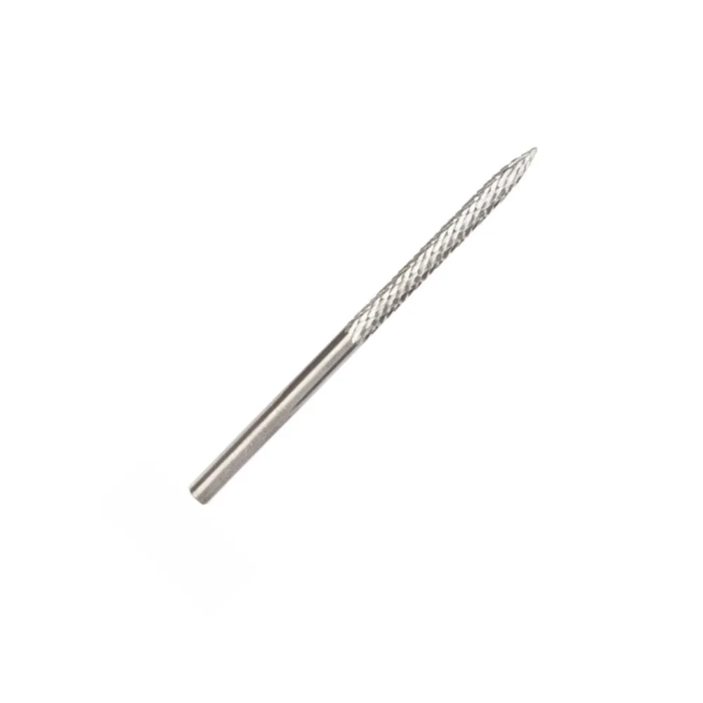 Carbide Rotary Burr Drill Bit For Pneumatic Tire Repair Patch Tool Carbon Steel Mushroom Shape 3mm-12mm Shank