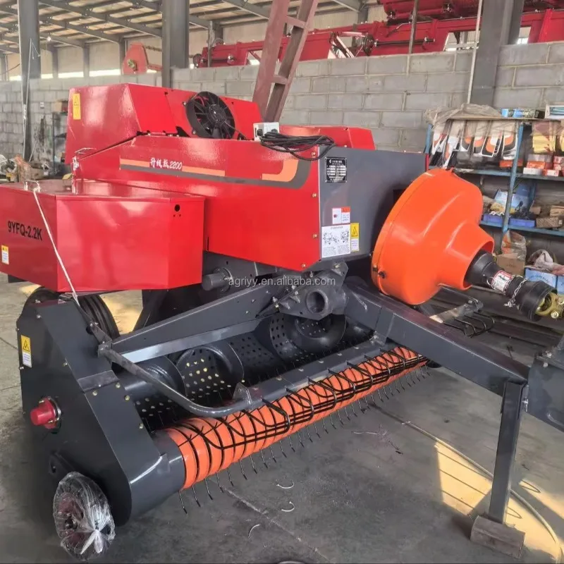 Customized Farm Use Automatic Square Baler Machine With Straw Collector 2.2m Specification For Hay/Net Storage silage Baler