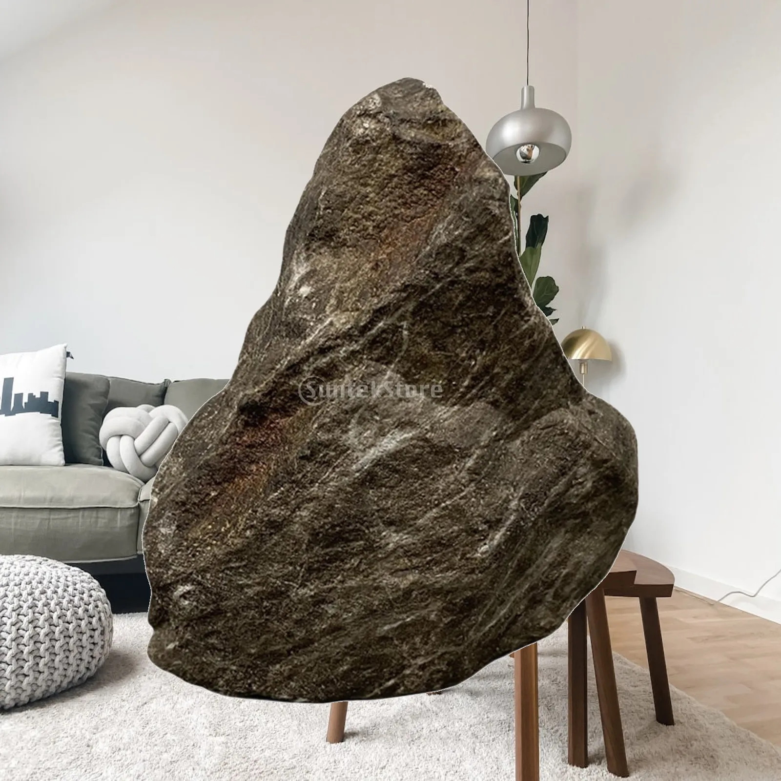 Faux Sandstone Rock Artificial Landscape Stone Photo Background Prop for Aquarium Terrarium Reptile Hide Cave