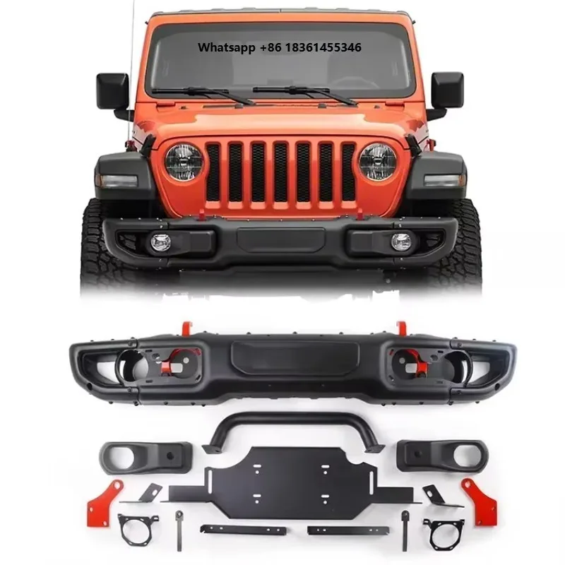 

For Wrangler ApolloJL 2018 Car Offroad 4x4 Auto Accessories steel 10th anniversary front bumper