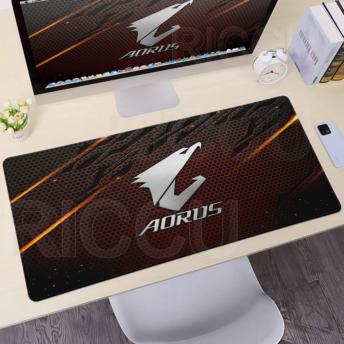 Playpad Aorus Mouse Pad Office Large Desk Mat Gaming Accessories E-Sports Keyboard Protector Mats Anime Rubber LockEdge Mousepad
