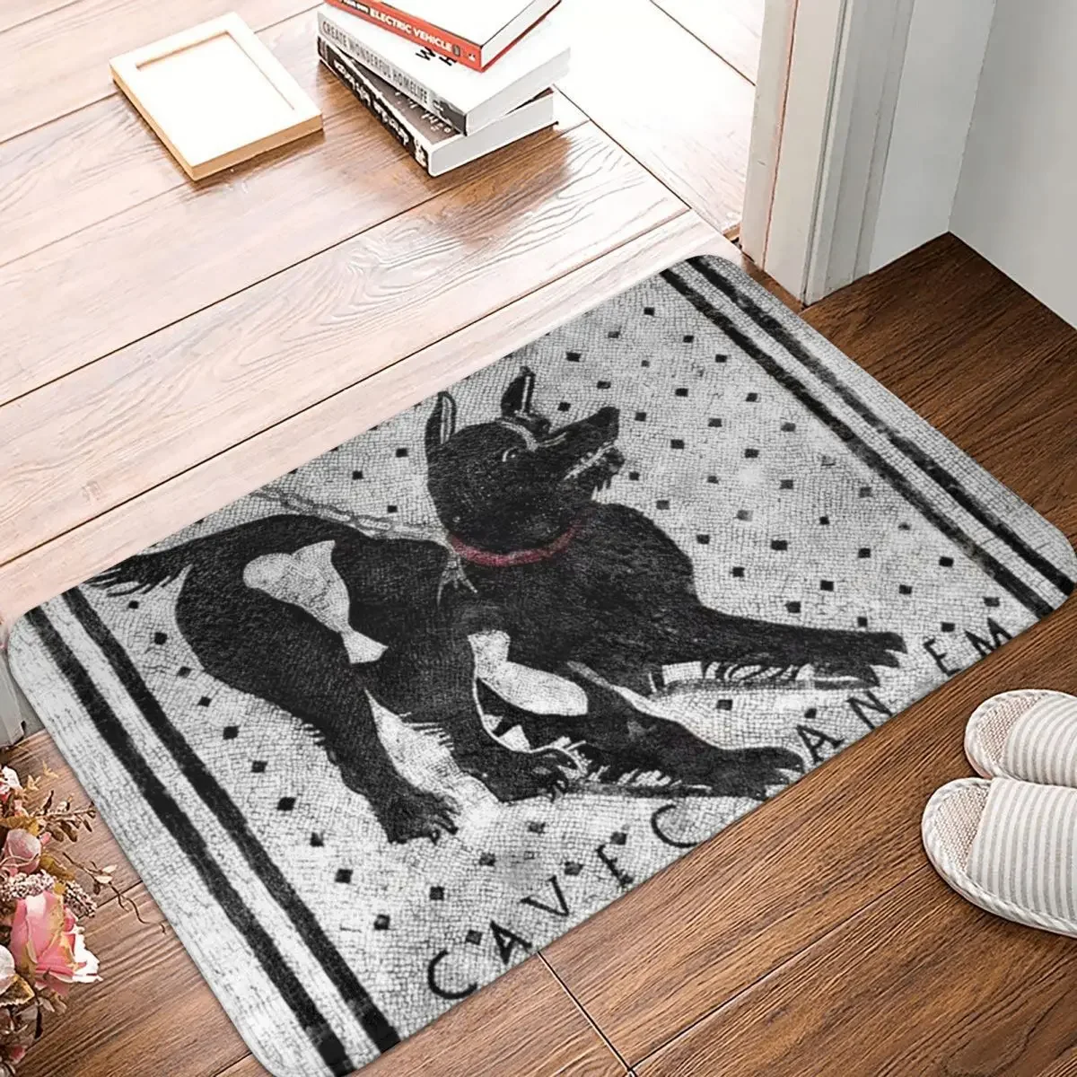 Cave Canem Doormat Rug Carpet Mat Footpad Polyester Anti-slip Dust-Proo Front Room Corridor Kitchen Bedroom Balcony Toilet